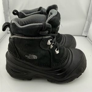 The North Face Kids' Black Insulated Winter Boots Size 13